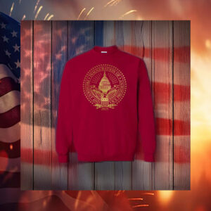 2025 Trump Inaugural Seal Cardinal Crewneck Fleece Sweatshirts