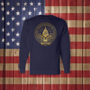 2025 Trump Inaugural Seal Navy Crewneck Fleece Sweatshirt