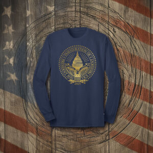 2025 Trump Inaugural Seal Navy Long Sleeve T-Shirt