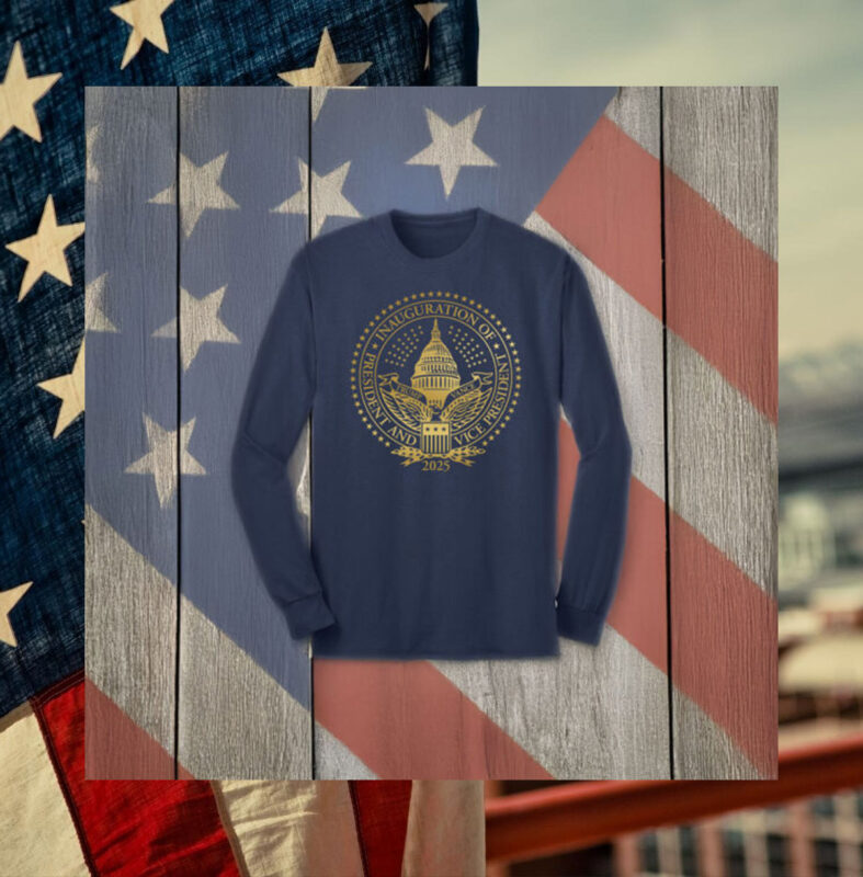 2025 Trump Inaugural Seal Navy Long Sleeve T-Shirts