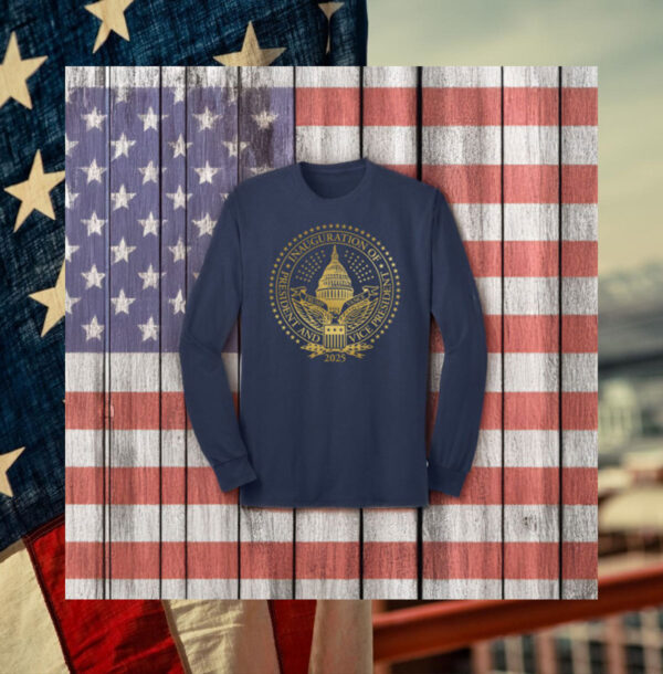 2025 Trump Inaugural Seal Navy Long Sleeve T-Shirts