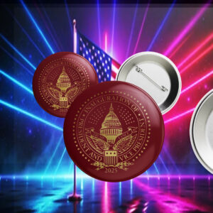 2025 Trump Inaugural Seal Red Pin Buttons