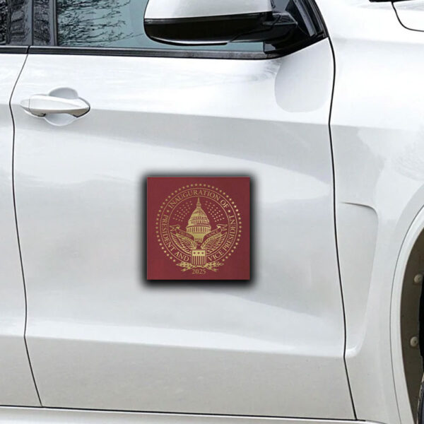 2025 Trump Inaugural Seal Red Sticker ,Car Magnets