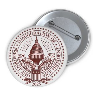 2025 Trump Inaugural Seal White Buttons