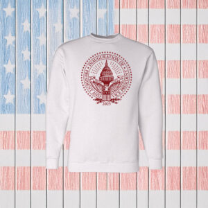 2025 Trump Inaugural Seal White Crewneck Fleece Sweatshirt