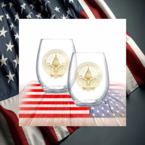 2025 Trump Inaugural Seal Wine Glasses