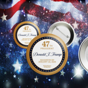 2025 Trump Inauguration Day Pin Buttons