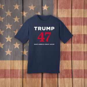 Trump 47 Make America Great Again Navy T-Shirt