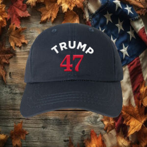 Trump 47 Navy Structured Adjustable Hats