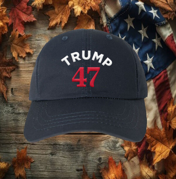 Trump 47 Navy Structured Adjustable Hats