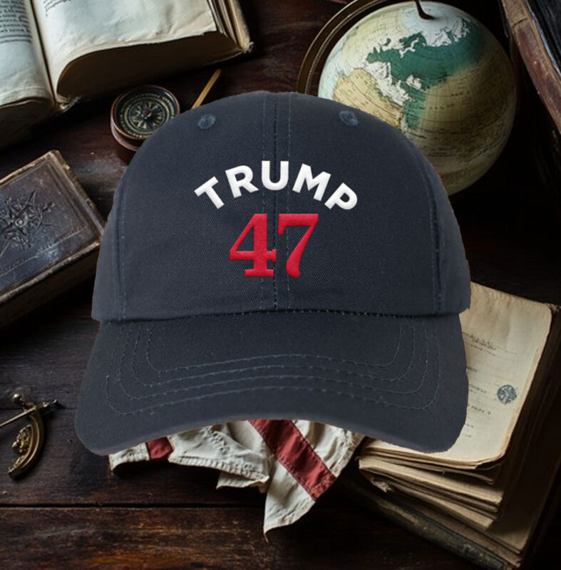 Trump 47 Navy Structured Adjustable Hats