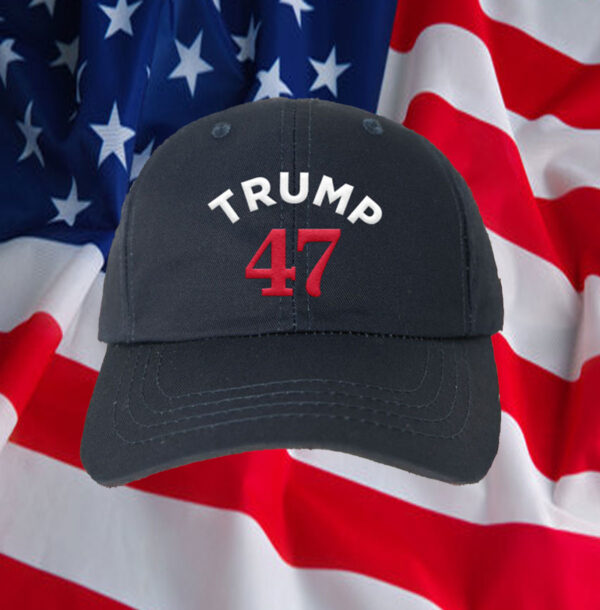 Trump 47 Navy Structured Adjustable Hats