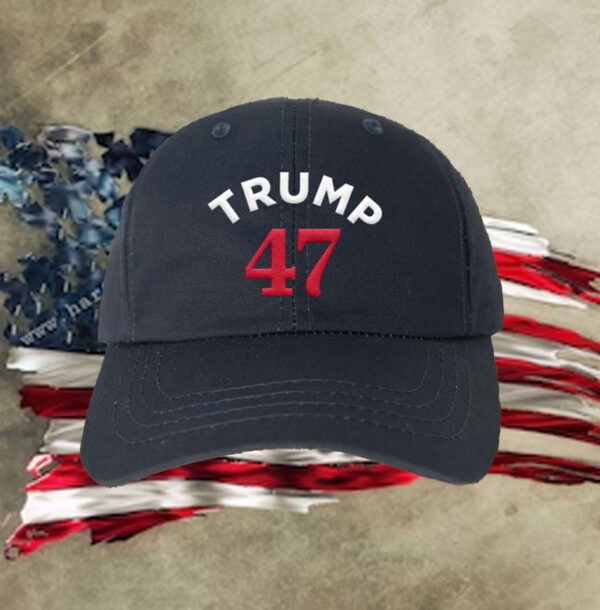 Trump 47 Navy Structured Adjustable Hats