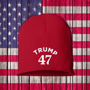 Trump 47 Red Knit Beanie