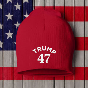 Trump 47 Red Knit Beanie