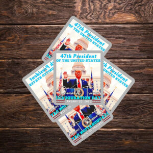 47th president of the US Donald Trump Inauguration Day Sticker ,Car Magnet