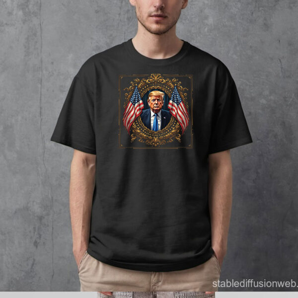 A formal T-shirt design commemorating a presidential inauguration