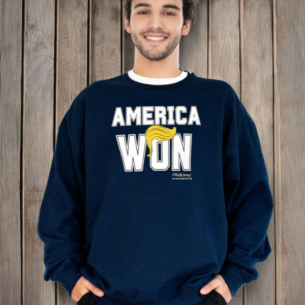 America Won Trump Hair T-Shirt