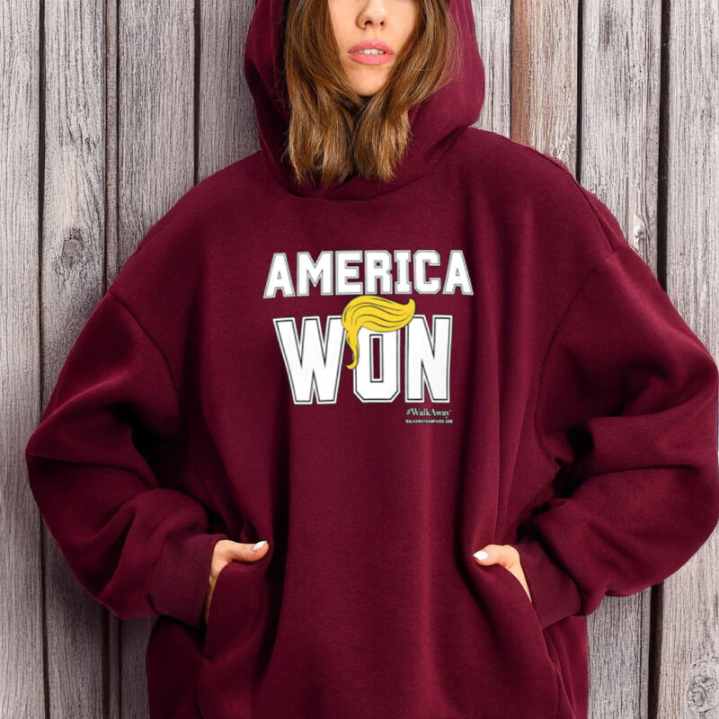 America Won Trump Hair T-Shirt