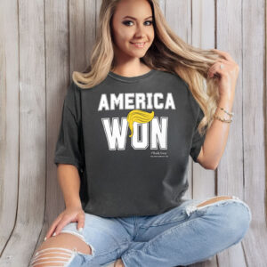 America Won Trump Hair T-Shirt