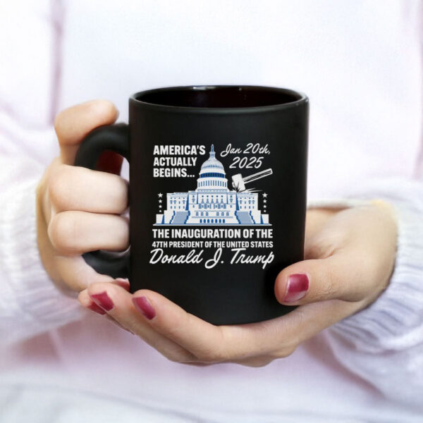 America's Actually Begins January 20, 2025 Trump Mug