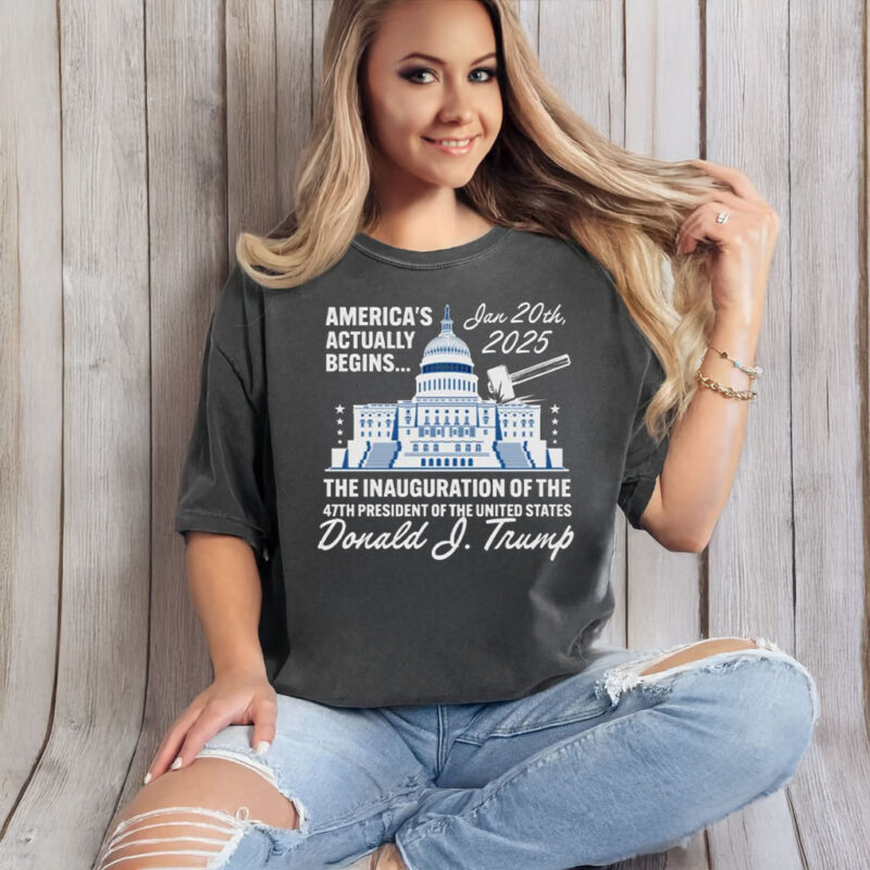 America's Actually Begins January 20, 2025 Trump T-Shirt