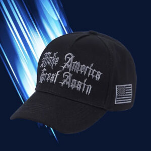 Dark Gothic 2025 MAGA hat 45 47 Trump