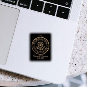 Donald Trump Gold Seal – 47Th President ,Inauguration Day 1-20-2025 Sticker ,Car Magnet