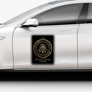 Donald Trump Gold Seal – 47Th President ,Inauguration Day 1-20-2025 Sticker ,Car Magnet