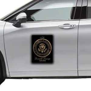 Donald Trump Gold Seal – 47Th President ,Inauguration Day 1-20-2025 Sticker ,Car Magnet