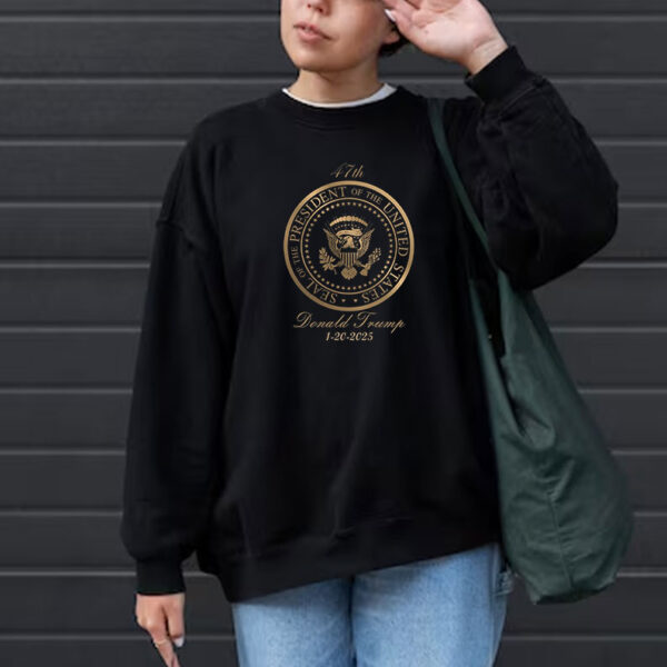 Donald Trump Gold Seal – 47Th President ,Inauguration Day 1-20-2025 T-Shirt