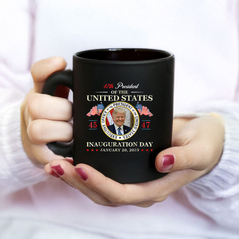 Donald Trump Inauguration Day 2025 47th President USA Flag Mug