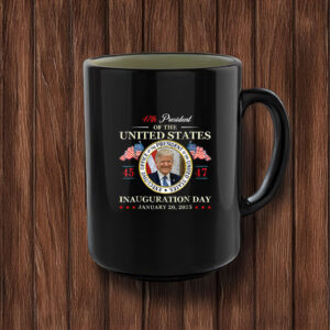 Donald Trump Inauguration Day 2025 47th President USA Flag Mug