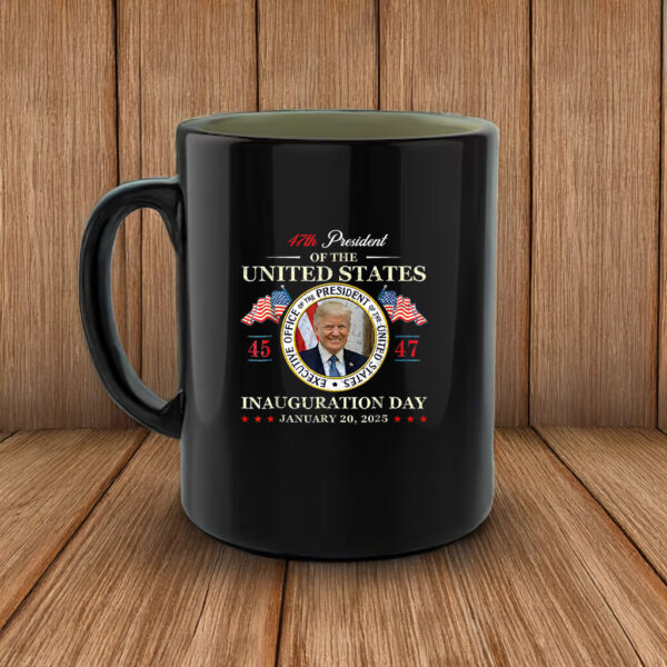 Donald Trump Inauguration Day 2025 47th President USA Flag Mug