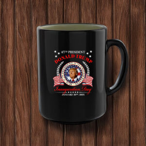 Donald Trump Inauguration Day 2025 USA 47th President 45 47 Mug