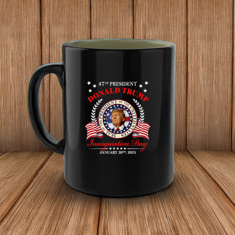 Donald Trump Inauguration Day 2025 USA 47th President 45 47 Mug