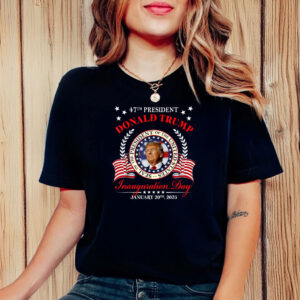 Donald Trump Inauguration Day 2025 USA 47th President 45 47 T-Shirt