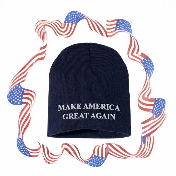 Make America Great Again Navy Knit Beanie