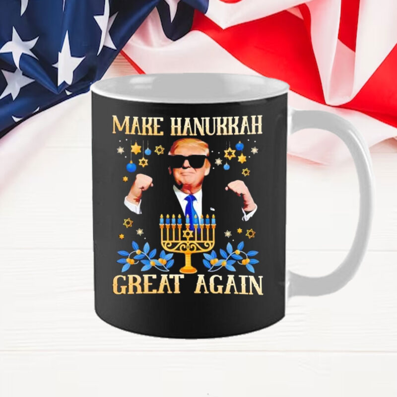 Make Hanukkah Great Again Funny Trump Mug