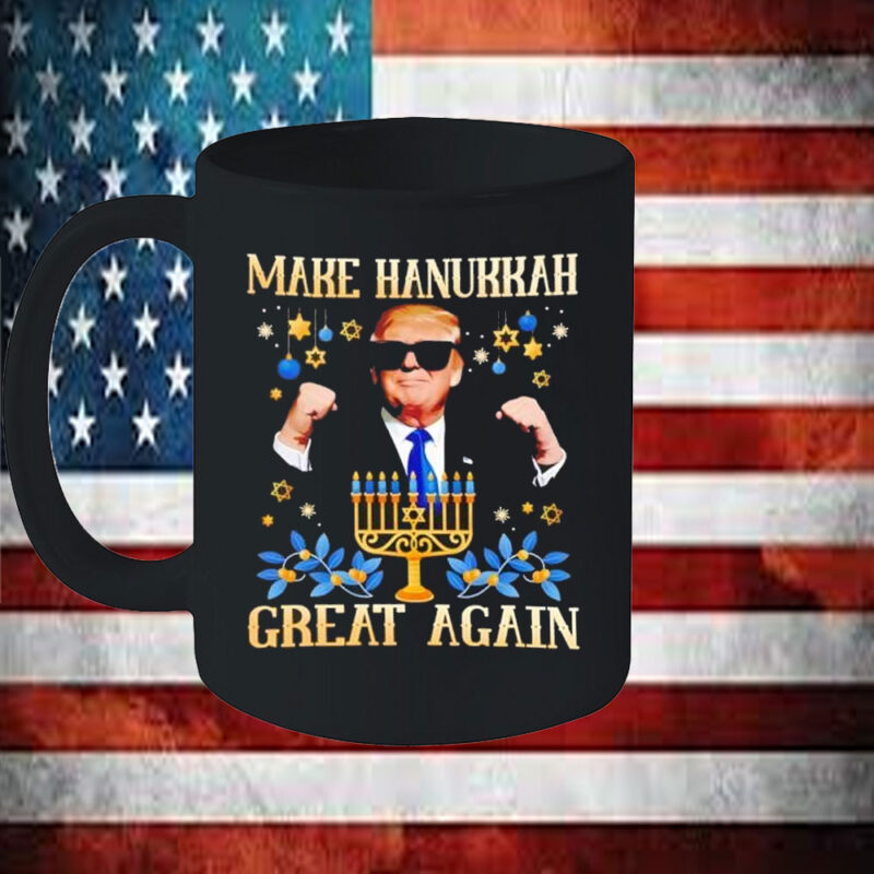 Make Hanukkah Great Again Funny Trump Mug