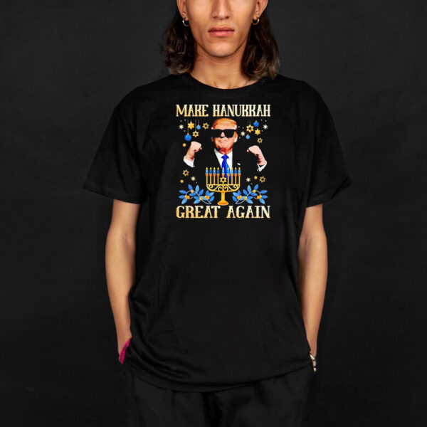 Make Hanukkah Great Again Funny Trump T-Shirt