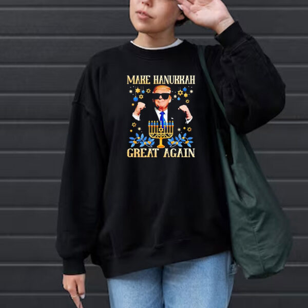 Make Hanukkah Great Again Funny Trump T-Shirt