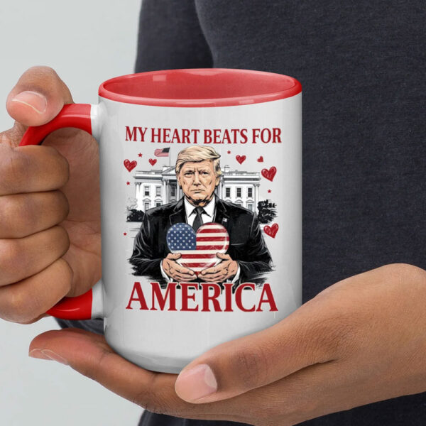 My Valentine, Trump My Heart Beats for America Mug