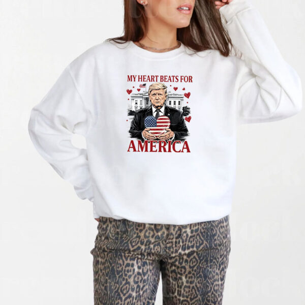 My Valentine, Trump My Heart Beats for America T-Shirt