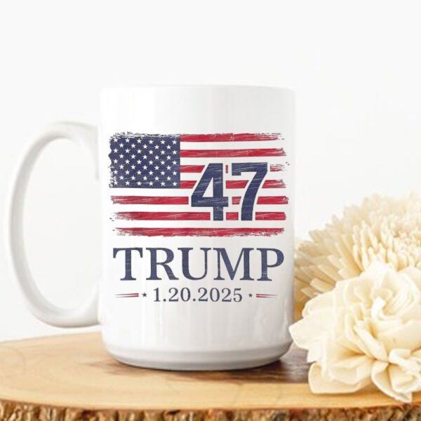 Official Donald Trump Inauguration Day 2025 47th President 47 Us Flag Take America Back Mug