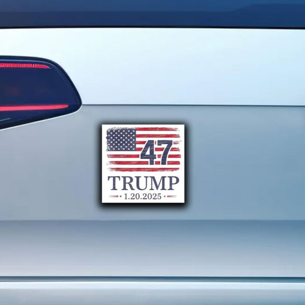 Official Donald Trump Inauguration Day 2025 47th President 47 Us Flag Take America Back Sticker ,Car Magnet