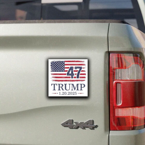 Official Donald Trump Inauguration Day 2025 47th President 47 Us Flag Take America Back Sticker ,Car Magnet