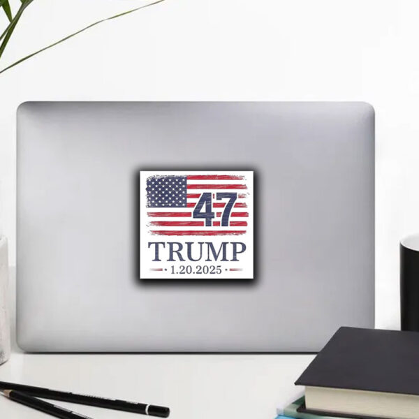 Official Donald Trump Inauguration Day 2025 47th President 47 Us Flag Take America Back Sticker ,Car Magnet