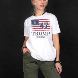 Official Donald Trump Inauguration Day 2025 47th President 47 Us Flag Take America Back T-Shirt