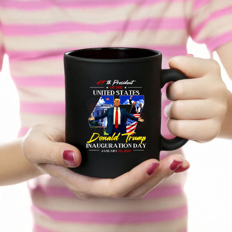 President Donald Trump Inauguration Day 2025 47Th Usa Flag Mugs